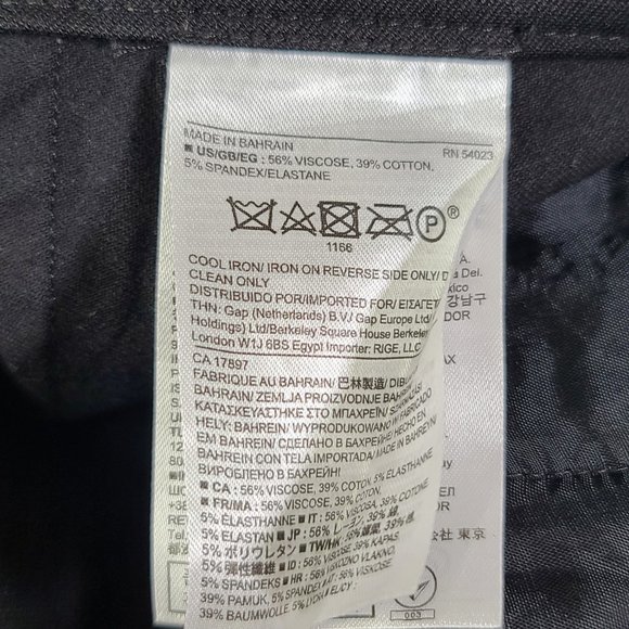 Banana Republic Sloan Fit Straight Leg Pants Womens Size 2 Stretch Zip Leg Black - Picture 4 of 12